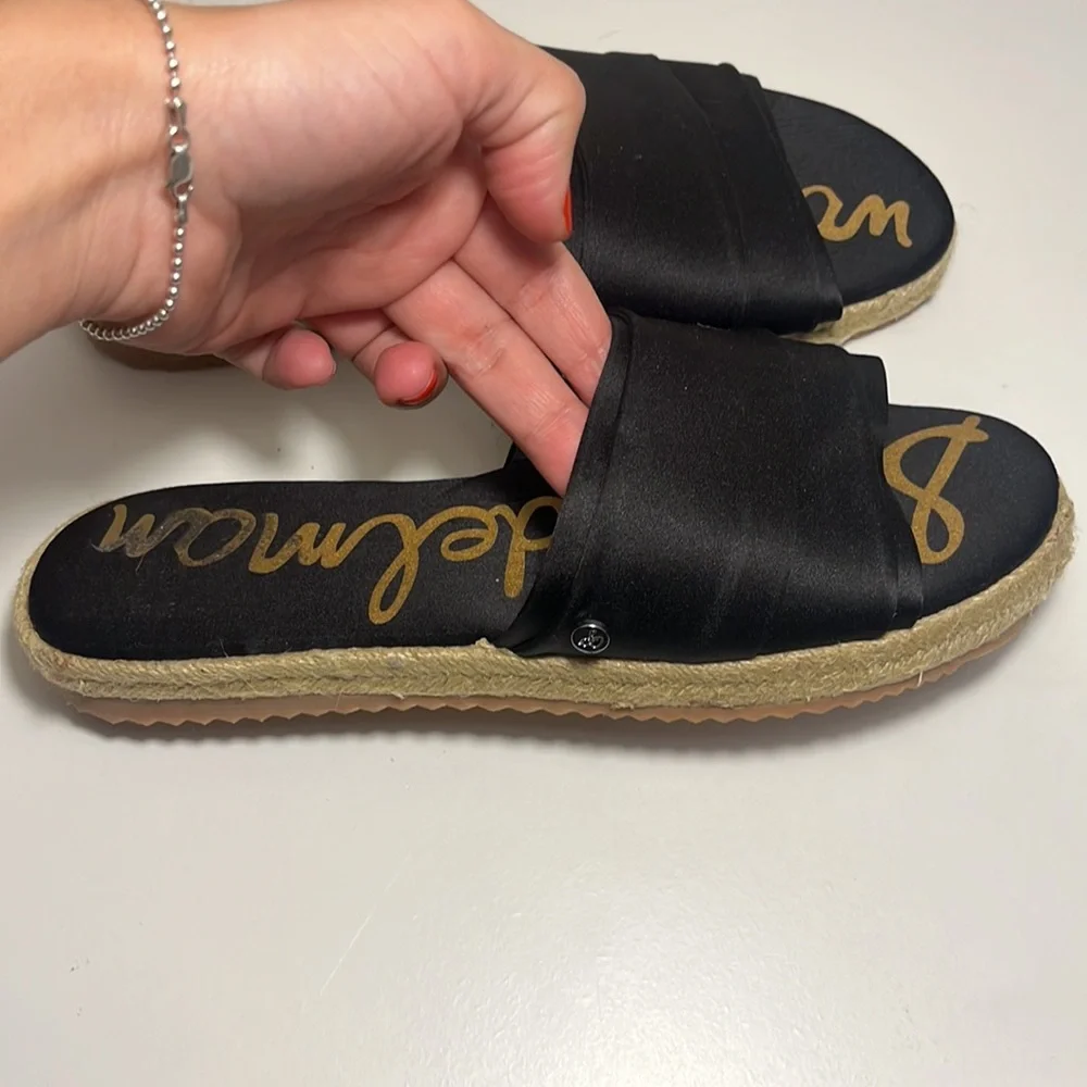 Sam Edelman flat‎ sandals satin